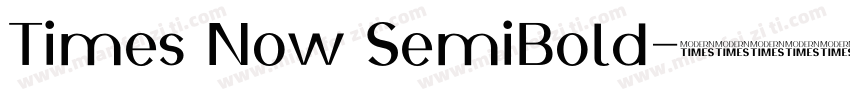Times Now SemiBold字体转换